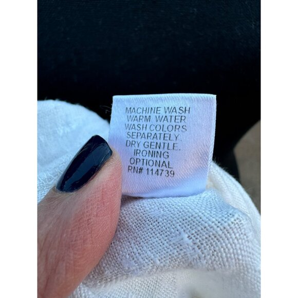 Flax Poetry Pullover Cowl Neck 100% Linen Lagenlook Top Minimalist Off White 6 - Picture 10 of 10